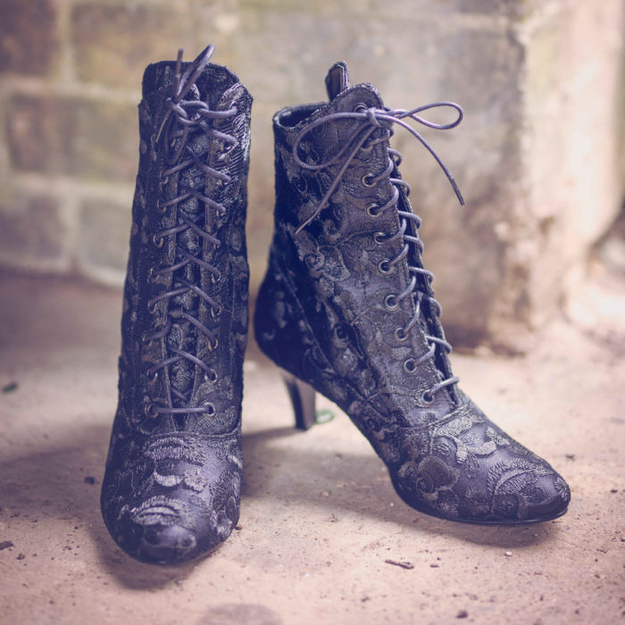 Victorian Black Steampunk Boots