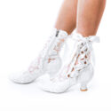 White Victorian Wedding Boots by House of Elliot