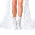 White Lace Bridal Boots