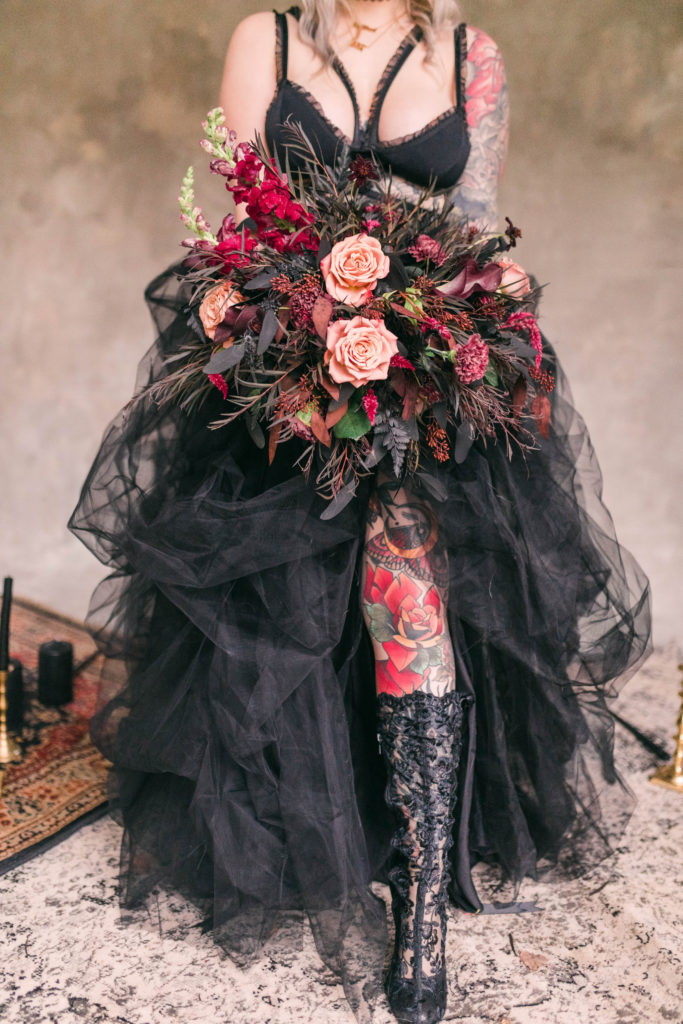 Gothic Halloween Wedding Dress