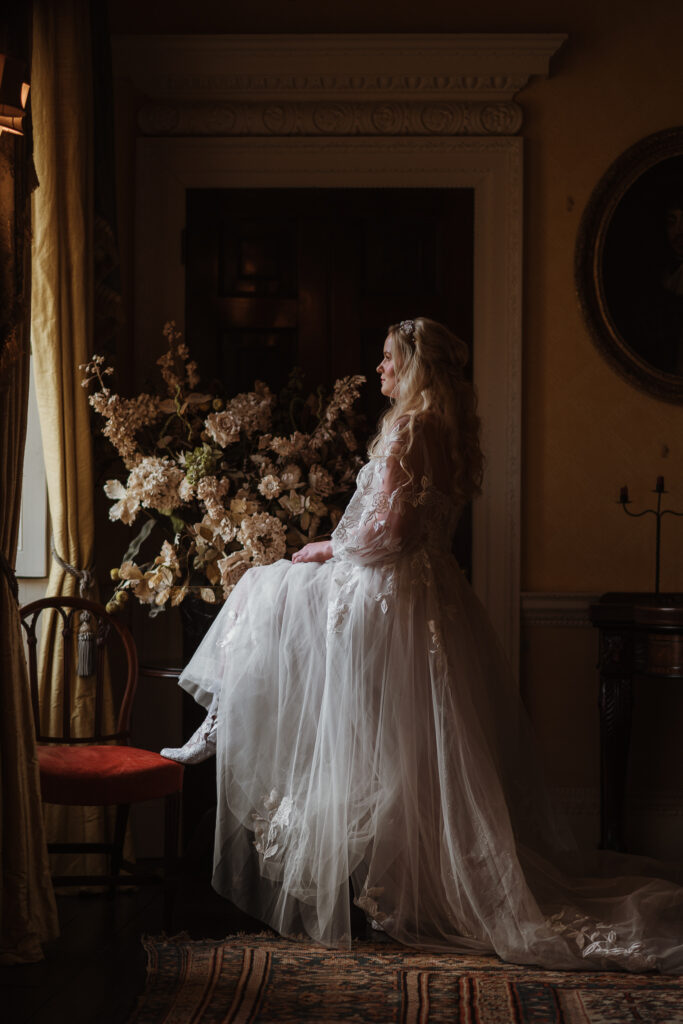 Lizzie Elliot White Lace Ankle Boots — stylish, modern bridal footwear for a Bridgerton inspired wedding