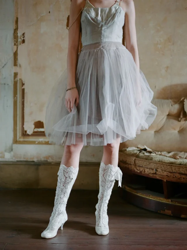 Vintage Lace Wedding Boots